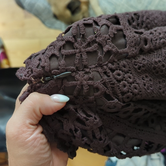 Lace strapless dress - Picture 5 of 6